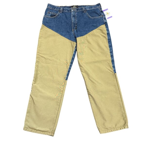 Redhead Field Pants Mens 36x30 Brush Guard Briar Jeans Outdoor Hunting Suspender - Picture 16 of 16
